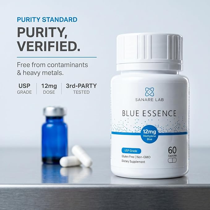 Purity standard — purity, verified. Free from contaminants and heavy metals. USP grade, 12 mg dose, 3rd-party tested